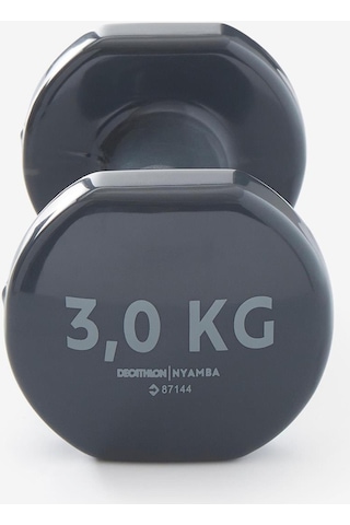 Decathlon Domyos Dambıl - 2 X 3 Kg - Fitness Hafif Antrenman / Pilates Siyah