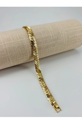 Tedar Renk Pirinç Cm Bileklik 17+2 Cm - Kbl0496 Najmaddin Standart