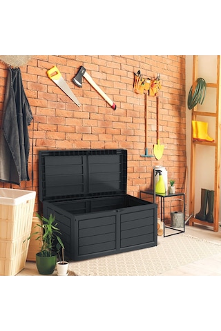 Violet Clean Garden 320 LT Bahçe Depolama Sandığı Siyah