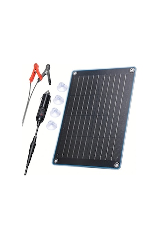 Honeybeeshop 10w 12v Güneş Enerjili Araba Pil Şarj Cihazı Taşınabilir Güneş Paneli Kiti Araba Motosiklet Tekne Rv Etfe Monokristal