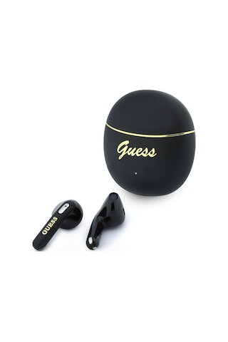 Guess Lisanslı 2 in 1 Set Script Logo Tasarımlı Bluetooth 6.0 Kulak İçi Kulaklık Ve Speaker Hoparlör