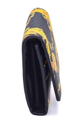 Versace Jeans Couture 75Ya5Pb7 Erkek Cüzdan Black-Gold Siyah - Altın