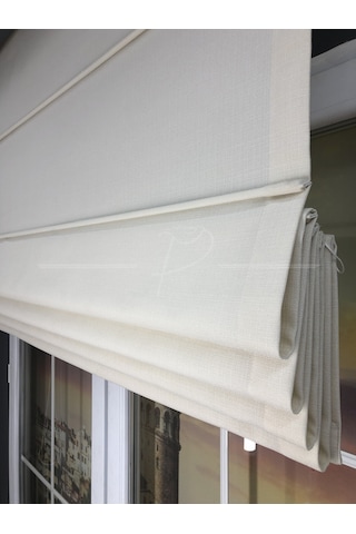 Katlamalı Stor Perde Keten Kumaş 1. Kalite Aplim Keten Mekanizmalı Perde