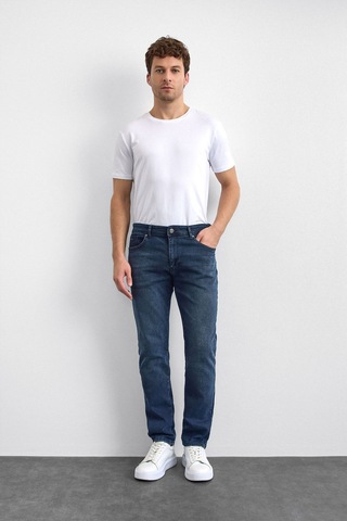 Backandbond Lacivert Slim Fit Denim Pantolon Çok Renkli