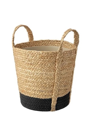 Ikea Tärnmås Rattan Saksı , Bej-siyah, 24 Cm, İç Mekan