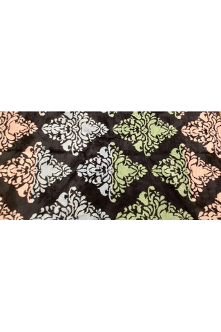 Algelsineve Sanatsal Çift Kişilik Peluş Battaniye Lacivert