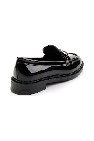 Bambi Siyah Kadın Loafer Ayakkabı K01216100008 Siyah