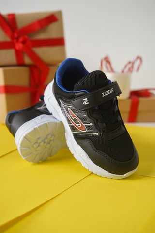 Daxtors Tontik Cırtlı Çocuk Unisex Spor Ayakkabı Siyah
