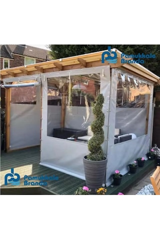 Pvc Şeffaf Branda Kış Bahçesi Fermuarlı 300 X 220 Diğer