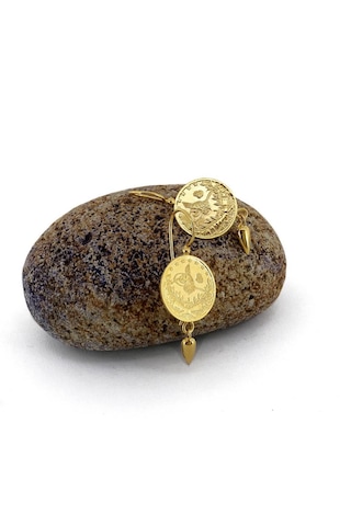 Çelikoğlu Kuyumculuk 14 Ayar Altın Reşatlı Küpe 2,22 Gr Açık Sarı Altın