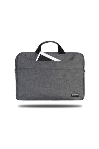 Classone TL2564 WTXPRO Su Geçirmez Kumaş 15.6" Uyumlu Laptop Notebook El Çantası Gri