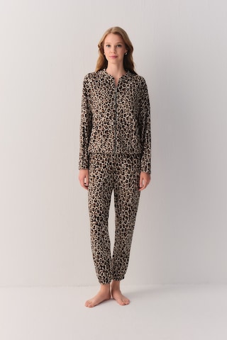 Suwen Leo Lunge Eşofman Üstü Sh27406628s1293 Leopar Desenli