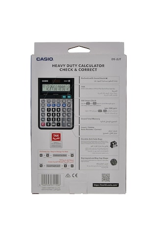 Casıo Ds-2jt Prof-masa Tipi 12 Hane İşlem Kontrol Genel