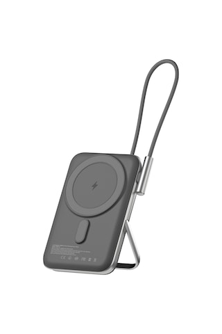 Juo MT03280 10000 mAh Standlı 20 W Type-C Magsafe Powerbank Siyah