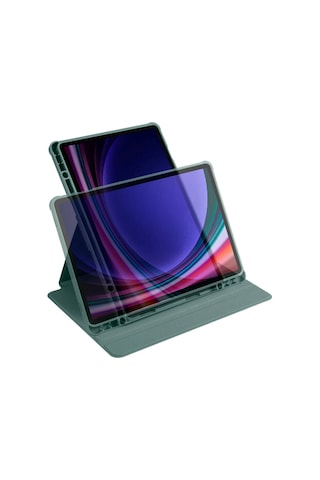 Galaxy Tab Uyumlu S9 Kılıf Zore Termik Kalem Bölmeli Dönebilen Standlı K