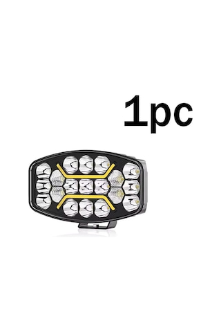 10'' Beyaz-turuncu Led Çalışma Lambası Spot Projektör + Tır Kamyon Road 12-24volt