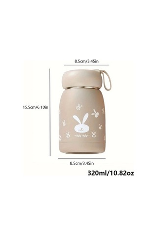 Trendooze Sunshine022 Tavşanlı 11oz Pembe Termos, Hediye Seçimi Pembe