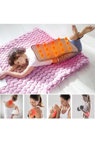 Yifomall 30x60cm Evcil Isıtıcı Yastık - 10 Seviye Sıcaklık Kontrolü Ve 3 Zamanlayıcı Seçeneği İle Fizyoterapi Isıtıcı, Avrupa Standartı 220v