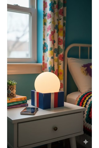 Modern Tasarım Makrome İp Abajur Dekoratif Lamba Abajur Masa Lambası Glop Cam Abajur Çok Renkli