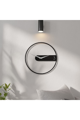 Dekoratif Şeffaf Pleksili Duvar Saati Şeffaf