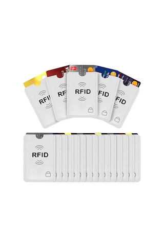 Manyetik Kredi Kartı Koruyucu Temassız Engelleyici Rfid Alüminyum N11.3036