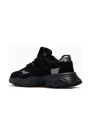 Lufian Mery Kadın Deri Sneaker Spor Ayakkabı 26y 112230036 M Siyah Siyah