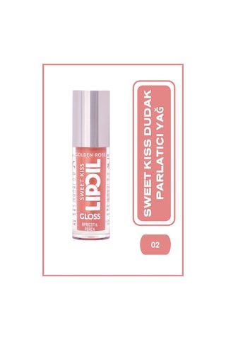 Golden Rose Sweet Kiss Rosehip Murumuru ve Jojoba Yağı İçeren Meyveli Dudak Parlatıcı Yağ 02