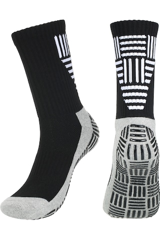 Maiyame %56 Naylon, %34 Pamuk, %8 Polyester, %2 Spandex Siyah/beyaz Futbol Çorabı M: 35-39 / L: 40-45 Siyah