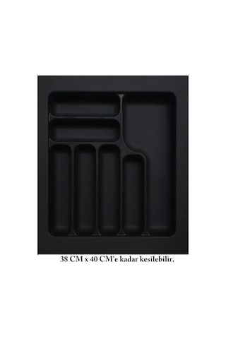 Starax 44 Cm - 49 Cm Çekmece İçi Kaşıklık Antrasit