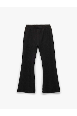 Koton Siyah Kız Çocuk Pantolon 6wkg40020ak Siyah
