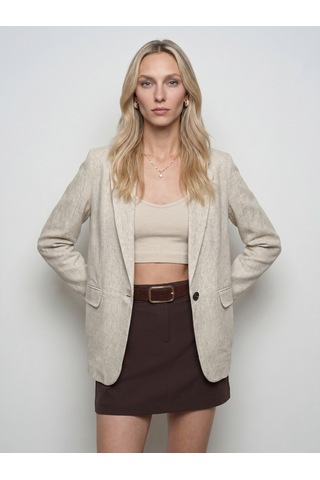 Dilvin 60805 Basic Fit Blazer-bej
