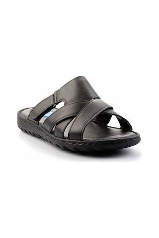 Bambi Siyah Hakiki Deri Erkek Terlik E04437183803