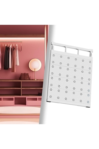Homyl Genişletilebilir Bölücü Giyim Dolap Rafı 35cmx48cm Beyaz Diğer