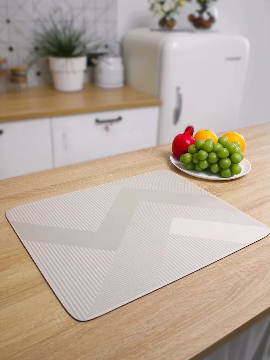 Kenıka 40x50 Emici Nano Bulaşık Kurutma Matı 388769268 Sütlü