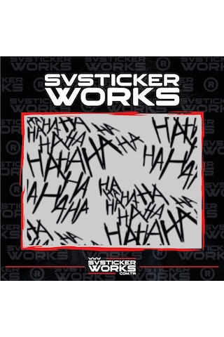 Haha Sticker Motor Araba Dekorasyon Sticker Evrensel 50 Adet 1 Paket 00914093