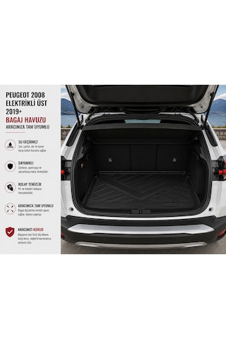 Peugeot 2008 Elektrikli 2019 Sonrası Üst Bagaj Havuzu