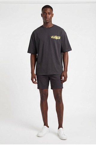 Blow Up Future Gen No Angel Oversize Erkek T-shirt 141309 Siyah