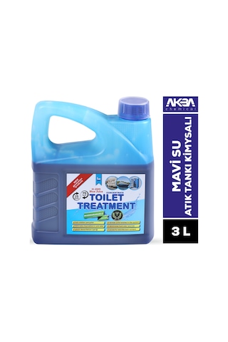 Akba Mavi Su Toilet Treatment Atık Tankı Kimyasalı 3 L