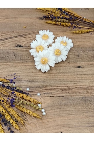 Bernami Mumluk Şamdanpinterest Altın Yaldızlı Papatya Düğün Nişan Söz Doğum Günü Kına Sünnet Hediyelik - 10 Adet Diğer