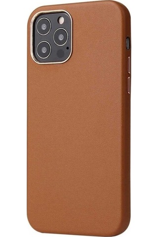 Apple Uyumlu iPhone 12 Pro Kılıf Zore Eyzi Kapak Kahverengi