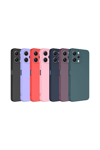 Xiaomi Redmi 12 İle Uyumlu Kılıf Içi Kadife Lansman Tasarım Telefon Kılıfı Kapak Siyah Resimde Görünen