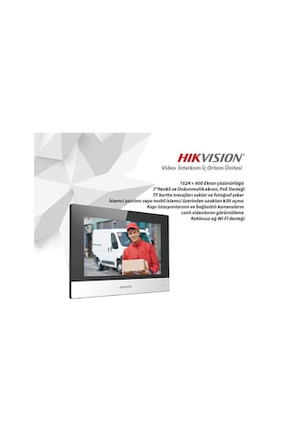 Hikvision Ds-Kh6320-Wte1 7 Tft Iç Mekan Ip Görüntülü Diafon Ekran