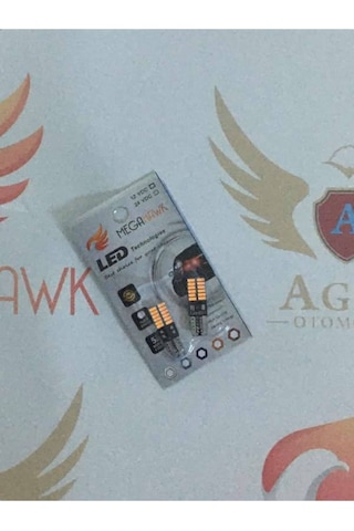 T10 Led Ampul 24 Smd Turuncu 12v