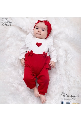 Cayzen Lottie Kalpli Kız Tulum 1072297 Kırmızı