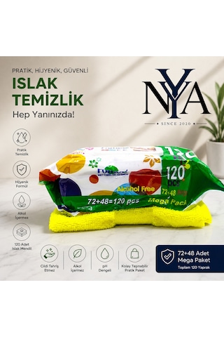 120'li Islak Mendil + Mikrofiber Bez Temizlik Seti Diğer 120'li Islak Mendil + Mikrofiber Bez Temizlik Seti Diğer