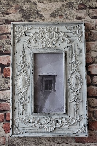 Neiwel Vintage Azes Resim Ve Ayna Çerçevesi Beyaz