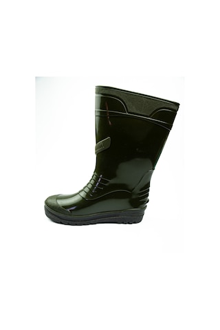 Babalı 2026 Doğan Yeşil Kısa Kadın İş Çizmesi 28 Cm Siyah