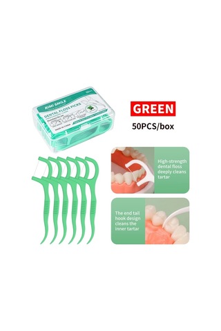 Willowhaven 50 Adet Beyaz Rımı Smıle Diş İpi Çubuğu - Pratik Etkili Hijyenik Diş Arası Temizleme Aracı