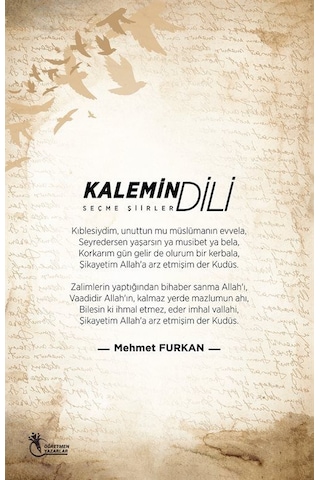 Kalemin Dili / Seçme Şiirler / Mehmet Furkan