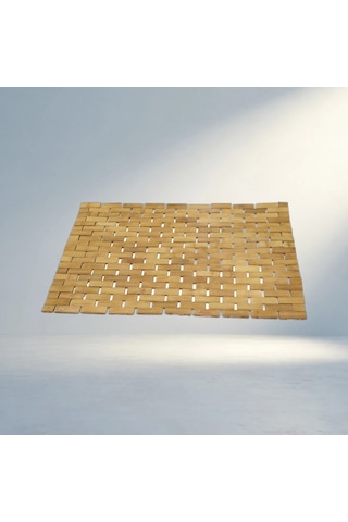 Kaydırmaz Bambu Banyo Paspası 42x62 Cm Konforlu Ve Şık 21 x 21